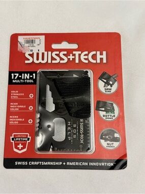 Swiss Tech 17-in-1 Multi-Tool Card – Fits Easily Into A Wallet